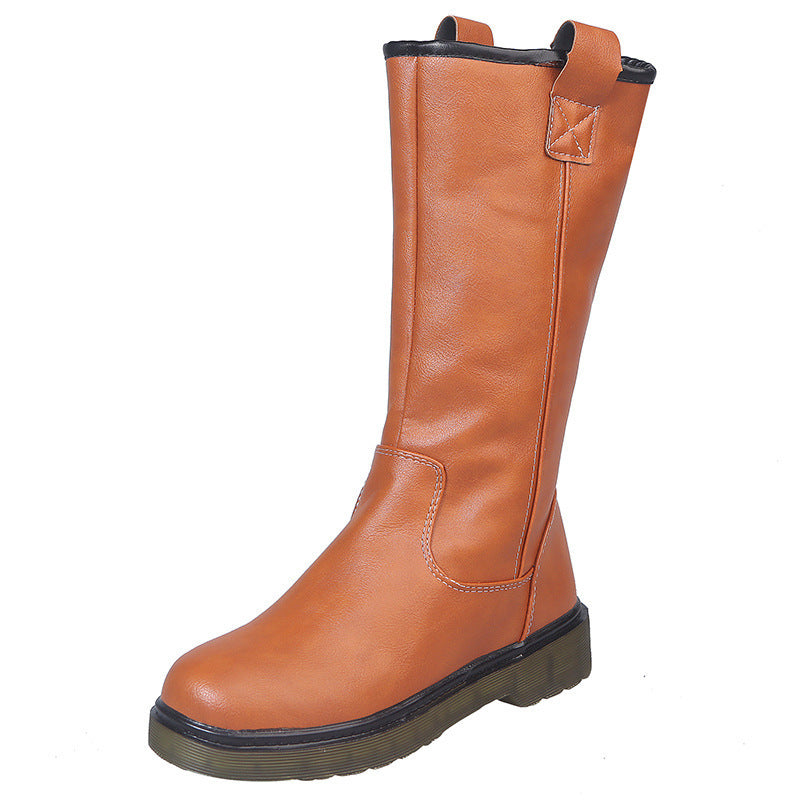 Solid color rider boots