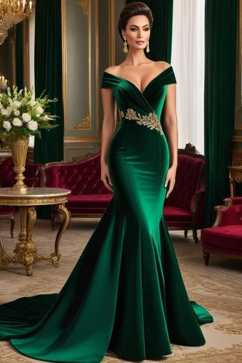 Velvet Serenity Maxi Gown