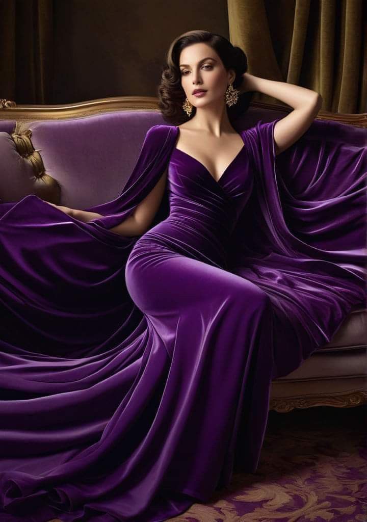 Velvet Serenity Maxi Gown
