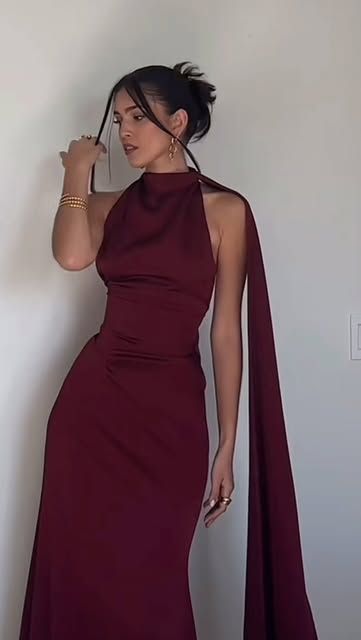 Crimson Flame Bodycon Dress