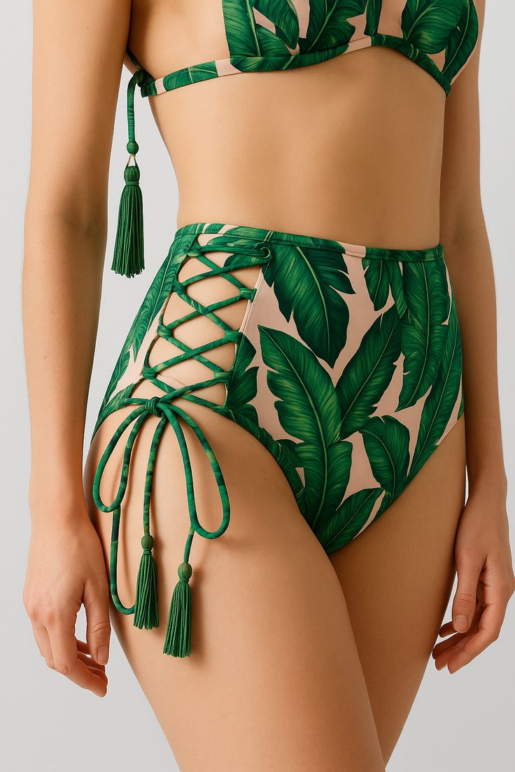 Tropical Wave Halter Bikini
