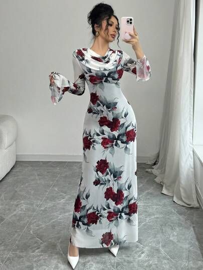 Moonlit Romance Satin Dress