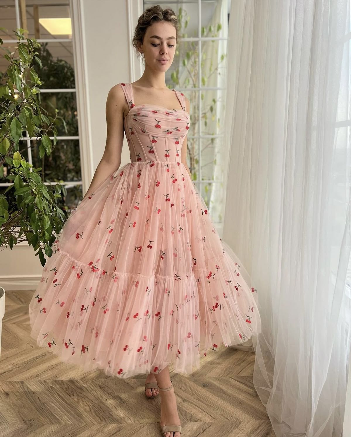 Ethereal Charm Midi Dress