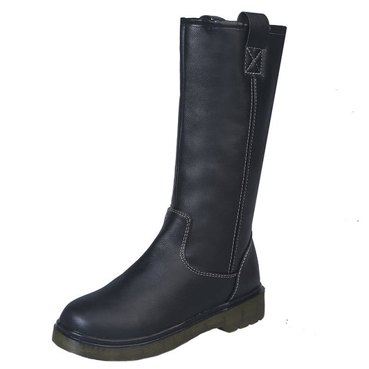 Solid color rider boots