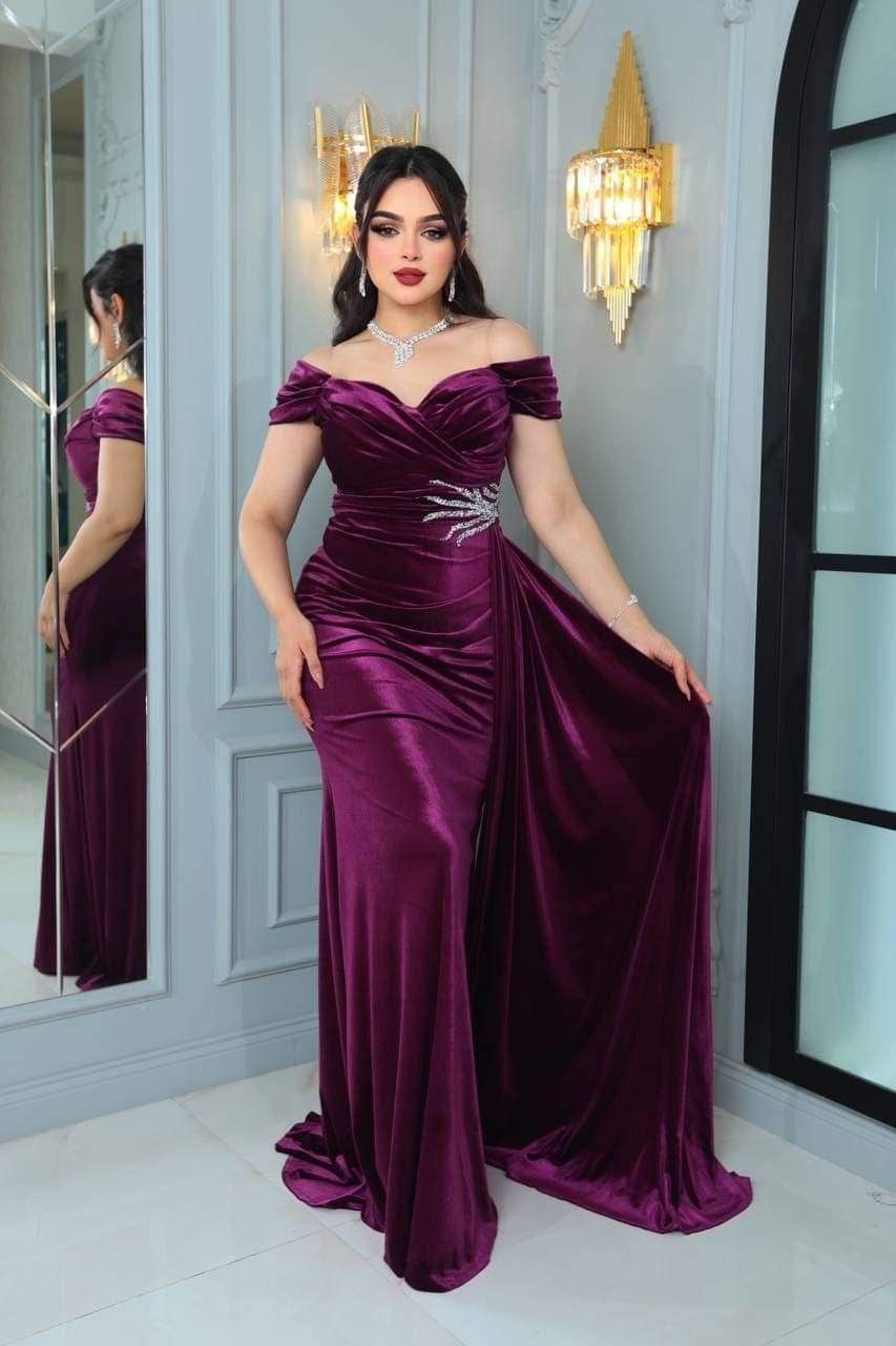 Velvet Serenity Maxi Gown