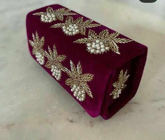 Velvet Charm Clutch