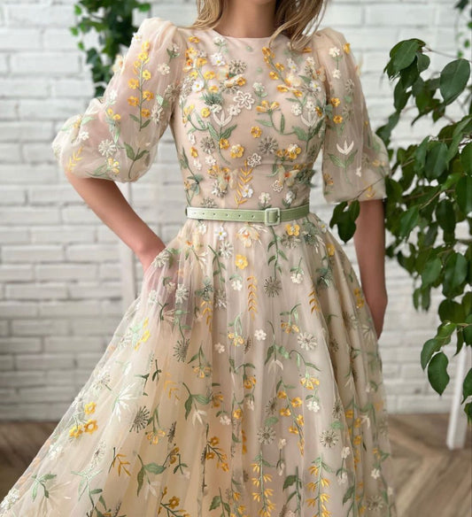 Ethereal Charm Midi Dress
