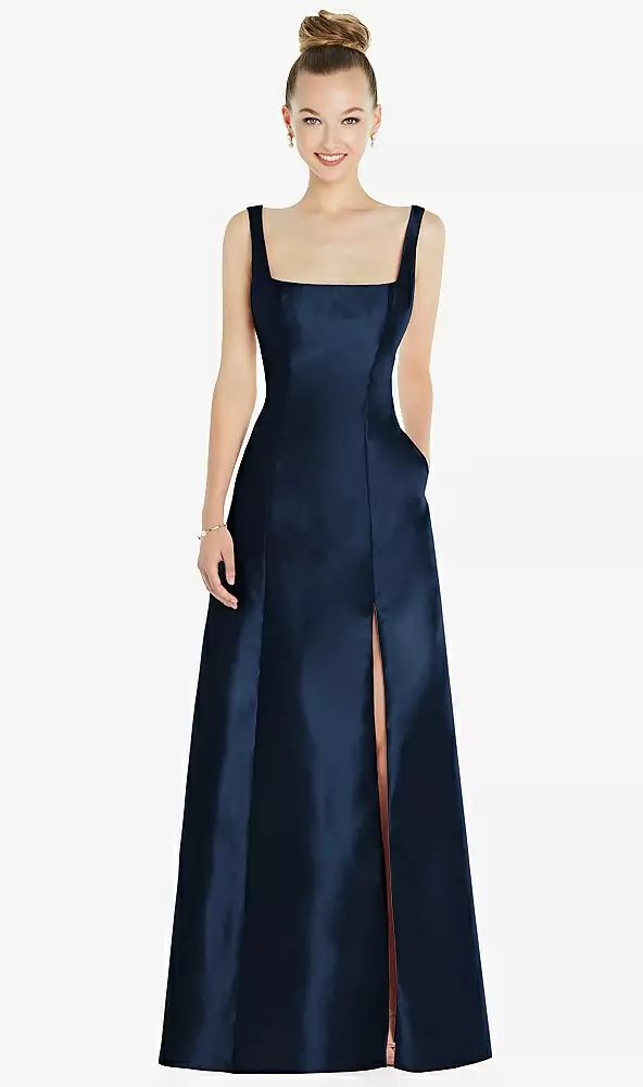 Midnight Desire Satin Gown