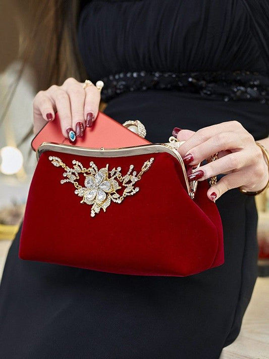 Velvet Charm Clutch