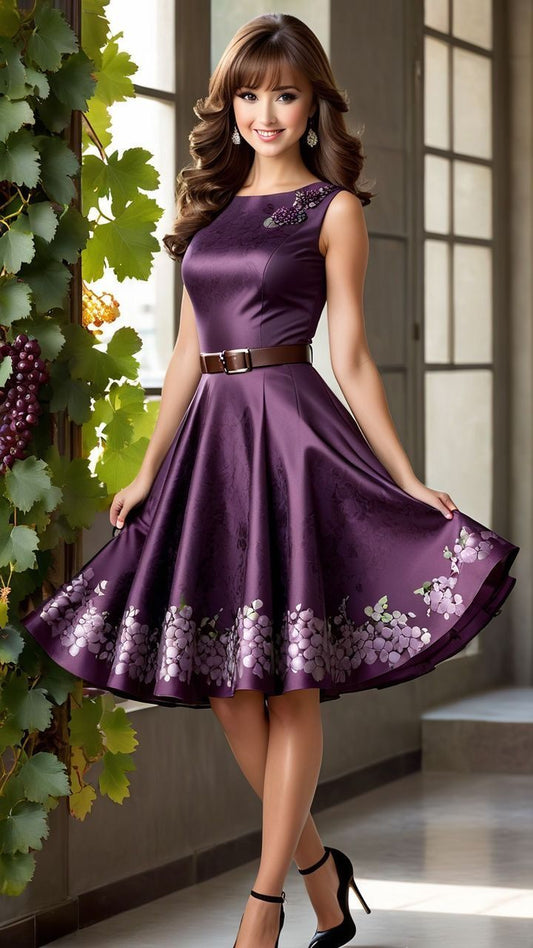 Moonlit Romance Satin Dress
